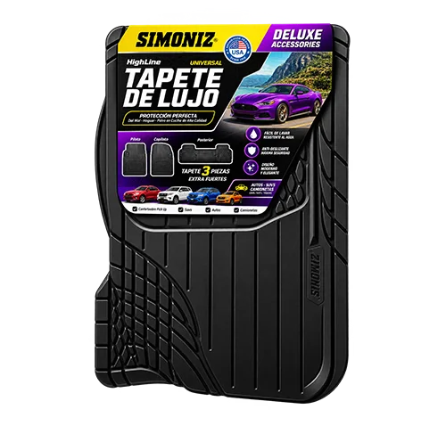 Tapete Universal High Line 3 Piezas – Negro